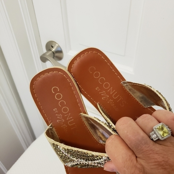 Coconuts By Matisse Beaded Sandals Size 6M - Picture 10 of 10